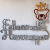 Porta Maternidade Tricotin Eduardo Henrique + Urso Príncipe