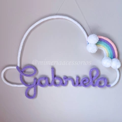 Porta Maternidade Tricotin Gabriela + Arco Íris - comprar online