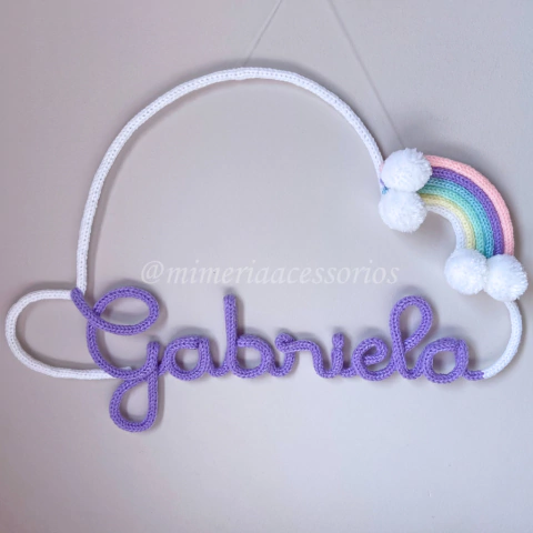 Porta Maternidade Tricotin Gabriela + Arco Íris - comprar online