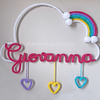 Porta Maternidade Tricotin Giovanna + Chuva de Amor + Arco Íris