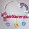 Porta Maternidade Tricotin Giovanna + Chuva de Amor + Arco Íris