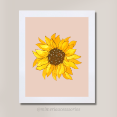 Kit de Quadros Decorativos Girassol - Mimeria Acessórios