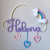 Porta Maternidade Tricotin Helena + Chuva de Amor + Arco Íris