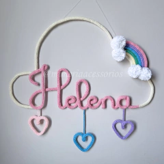 Porta Maternidade Tricotin Helena + Chuva de Amor + Arco Íris - comprar online