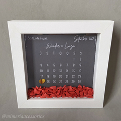 Quadro de Origami Bodas de Papel