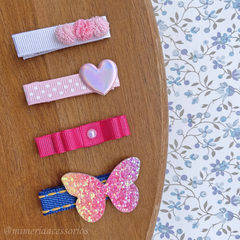 Kit de Hair Clips Infantil - 4 itens