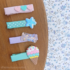 Kit de Hair Clips Infantil - 4 itens