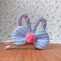Hair Clip Infantil Páscoa Azul