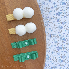 Kit de Hair Clips Infantil Parzinhos