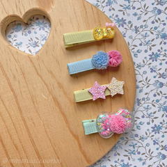 Kit de Hair Clips Infantil - 4 itens