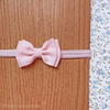 Faixa Slim Básica Laço Duplo Rosa Claro
