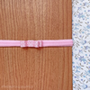 Faixa Slim Básica Laço Chanel Poá Rosa