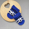 Meia Baby Bola de Futebol Azul