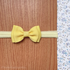 Faixa Slim Básica Laço Duplo Amarelo