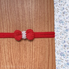 Faixa Slim Básica Laço Crochê Vermelho