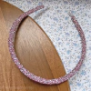 Tiara Cristal Pedraria Rosa