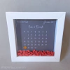 Quadro de Origami Bodas de Papel Iara e Ricardo