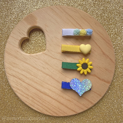 Kit de Hair Clips Infantil - 4 itens