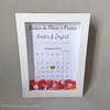 Quadro de Origami Bodas de Flores e Frutas Andre e Ingrid