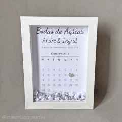 Quadro de Origami Bodas de Açúcar Andre e Ingrid - comprar online