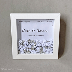 Quadro de Origami Bodas de Açúcar Rute e Gerson