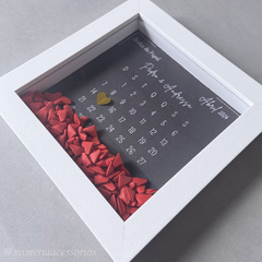 Quadro de Origami Bodas de Papel Pedro e Andressa - comprar online