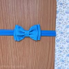 Faixa Slim Básica Laço Duplo Azul Turquesa