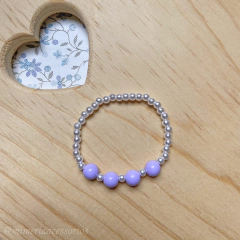 Kit de Pulseiras Infantil Lilás - 4 itens na internet