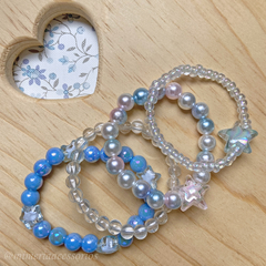 Kit de Pulseiras Infantil Estrelinhas - 4 itens