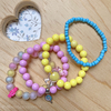 Kit de Pulseiras Infantil Doces - 4 itens