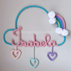 Porta Maternidade Tricotin Isabela + Chuva de Amor + Arco Íris - comprar online