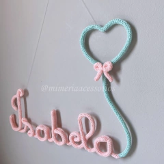 Porta Maternidade Tricotin Isabela + Coração na internet