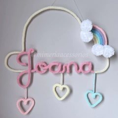 Porta Maternidade Tricotin Joana + Chuva de Amor + Arco Íris - comprar online