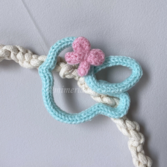 Porta Maternidade Tricotin Laura + Arco Macramê + Flores e Passarinho na internet