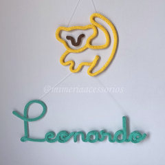 Porta Maternidade Tricotin Leonardo + Rei Leão