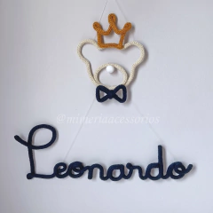 Porta Maternidade Tricotin Leonardo + Urso Príncipe - comprar online