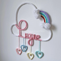 Porta Maternidade Tricotin Lizie + Chuva de Amor + Arco Íris na internet