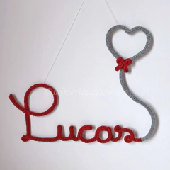 Porta Maternidade Tricotin Lucas + Coração - comprar online