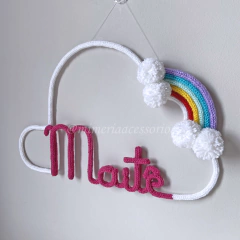 Porta Maternidade Tricotin Maitê + Arco Íris na internet