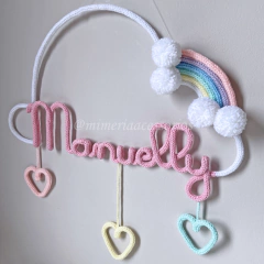 Porta Maternidade Tricotin Manuelly + Chuva de Amor + Arco Íris na internet