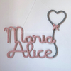 Porta Maternidade Tricotin Maria Alice + Coração