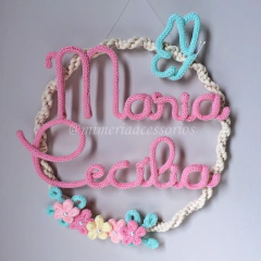 Porta Maternidade Tricotin Maria Cecília + Macramê - comprar online