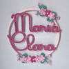 Porta Maternidade Tricotin Maria Clara + Aro + Flores