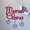 Porta Maternidade Tricotin Maria Clara + Chuva de Amor + Arco Íris - comprar online