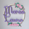 Porta Maternidade Tricotin Maria Laura + Aro + Flores