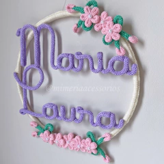 Porta Maternidade Tricotin Maria Laura + Aro + Flores - comprar online