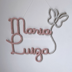 Porta Maternidade Tricotin Maria Luiza + Borboleta