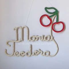 Porta Maternidade Tricotin Maria Teodora + Cerejas