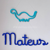 Porta Maternidade Tricotin Mateus + Dinossauro