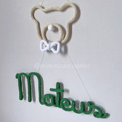 Porta Maternidade Tricotin Mateus + Urso - comprar online